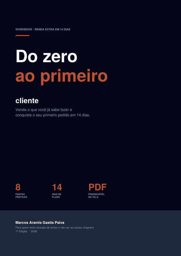 Capa do workbook Do Zero ao Primeiro Cliente