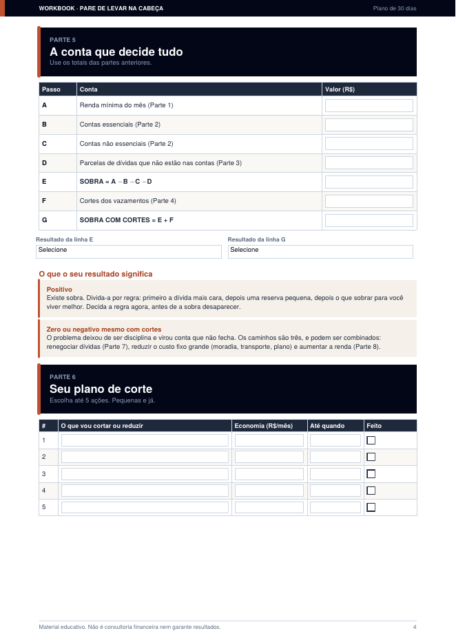 Página 2 do workbook